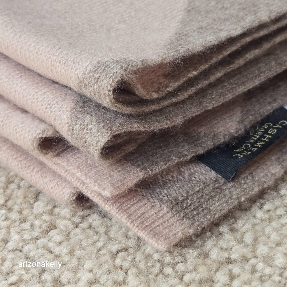 NWOT Cashmere Scarf Diamond Argyle Wrap Charter Club - Picture 12 of 12